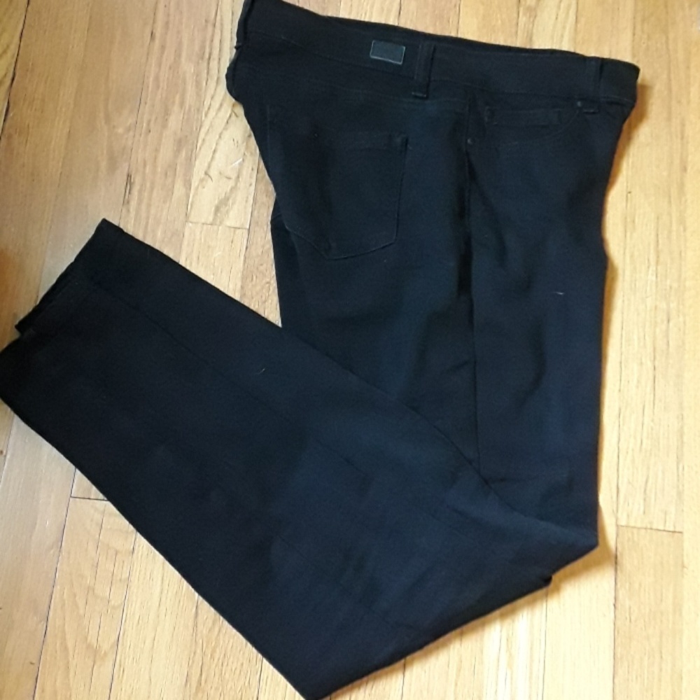 Black, stretch skinny midrise jeans